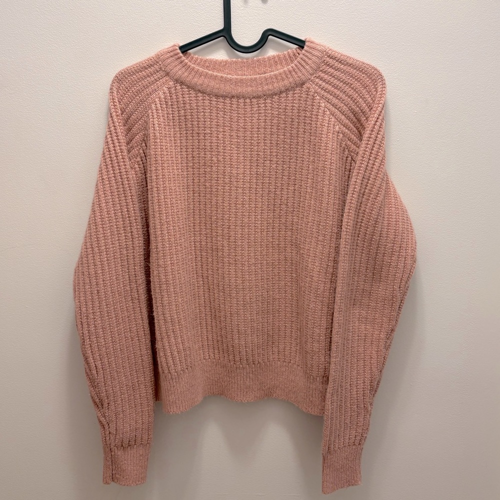 Cozy Pink Knit Sweater -Layers To Love